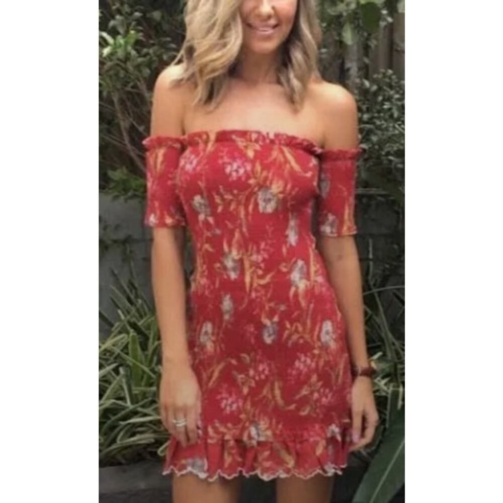 NWT Zimmermann Corsair Shirred Flutter Mini Dress… - image 1